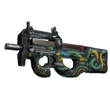 P90 | Emerald Dragon (Well-Worn)