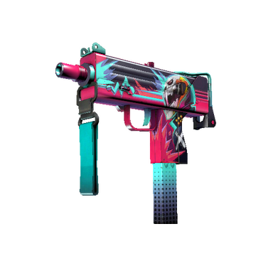 StatTrak™ MAC-10 | Neon Rider (Field-Tested)