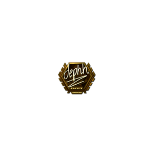 Sticker | dephh (Gold) | London 2018