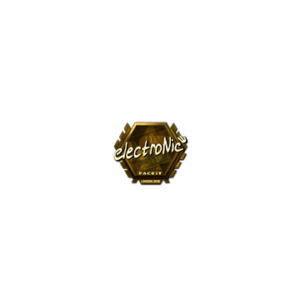 Sticker | electronic (Gold) | London 2018