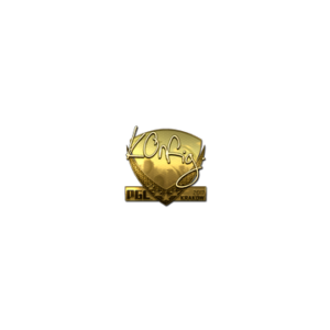 Sticker | k0nfig (Gold) | Krakow 2017