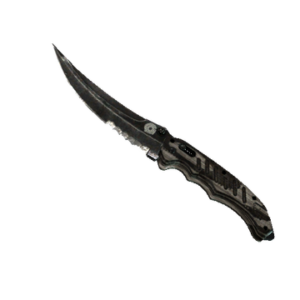 ★ Flip Knife | Black Laminate (Battle-Scarred)