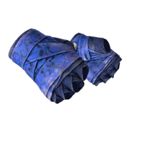 ★ Hand Wraps | Cobalt Skulls (Battle-Scarred)