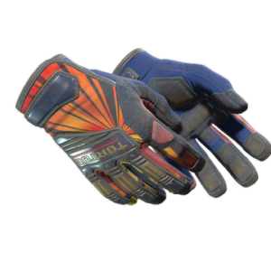★ Specialist Gloves | Sunburst (Battle-Scarred)