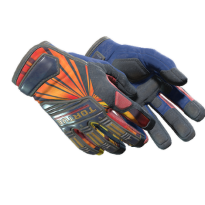 ★ Specialist Gloves | Sunburst (Well-Worn)