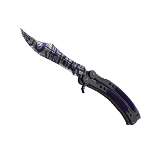★ StatTrak™ Butterfly Knife | Freehand (Well-Worn)