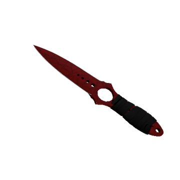★ StatTrak™ Skeleton Knife | Crimson Web (Well-Worn)