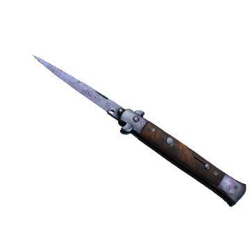 ★ StatTrak™ Stiletto Knife | Blue Steel (Well-Worn)