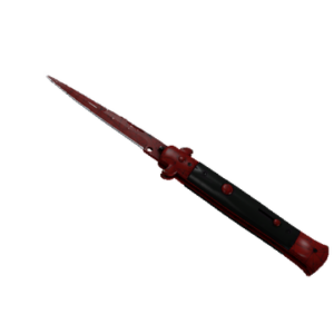 ★ StatTrak™ Stiletto Knife | Crimson Web (Well-Worn)