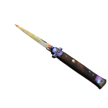 ★ Stiletto Knife | Case Hardened (Minimal Wear)