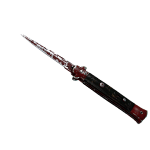★ Stiletto Knife | Crimson Web (Battle-Scarred)