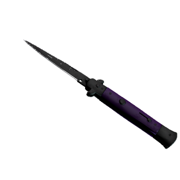 ★ Stiletto Knife | Ultraviolet (Well-Worn)